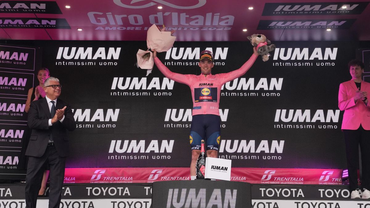 Mads Pedersen maglia rosa