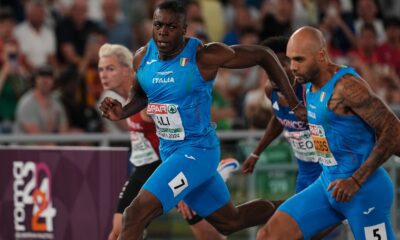 Chituru Ali, MArcell Jacobs. Roma 2024 (foto Grana/FIDAL)