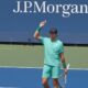 Francesco Passaro esulta agli Us Open contro De Jong