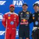 podio qualifiche di F1 del GP di Singapore