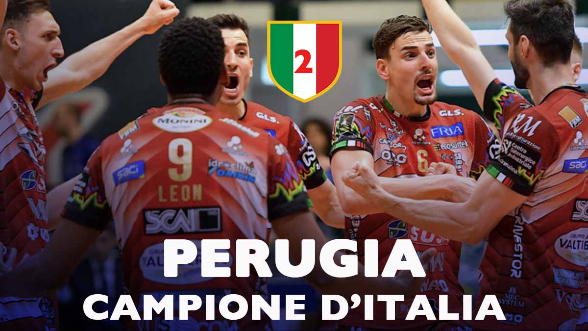 volley maschile Perugia Scudetto